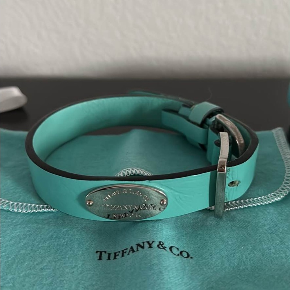 Tiffany & Co. Turquoise Leather Belt